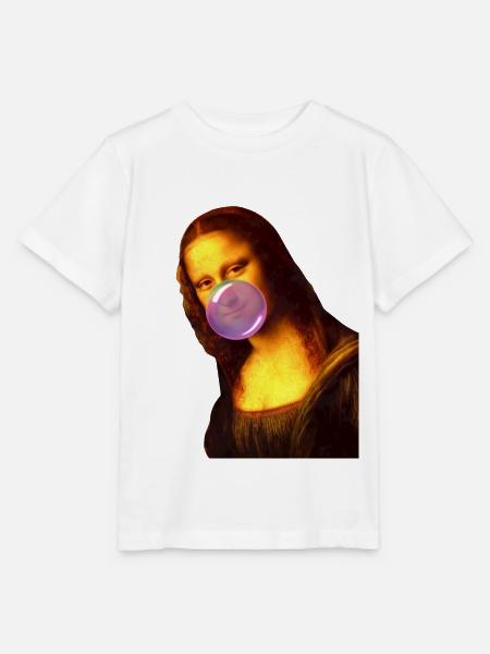 Mona Lisa Kaugummi Bubble - Stanley/Stella Kinder T-Shirt MINI CREATOR  - Weiß