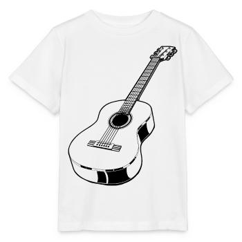 Guitare acoustique - T-shirt bio MINI CREATOR Stanley/Stella Enfant - blanc - Devant - Maike (125cm)