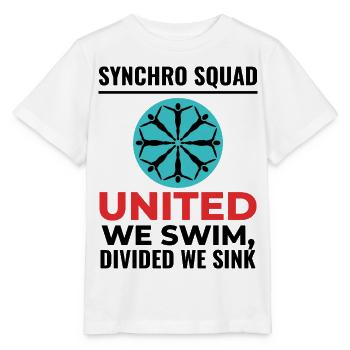 Vereint schwimmen wir geteilt wir versinken Synchro Squad - Stanley/Stella Kinder T-Shirt MINI CREATOR  - Weiß - Vorne - Maike (125cm)