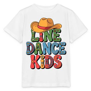 Line Dance Cowboy Hat Tanzfreude Kids - Stanley/Stella MINI CREATOR Kids’ T-Shirt - white - Front - Maike (125cm)