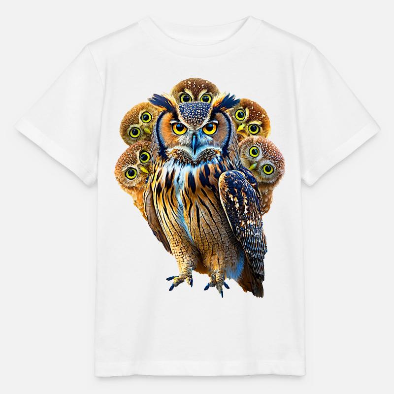 Hibou - T-shirt bio MINI CREATOR Stanley/Stella Enfant - blanc