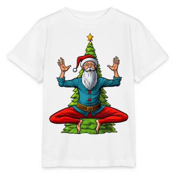 Noël des yogis - T-shirt bio MINI CREATOR Stanley/Stella Enfant - blanc - Devant - Maike (125cm)