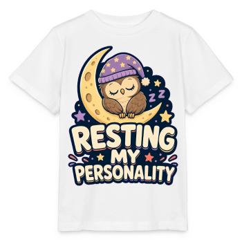 REPOSER MA PERSONNALITÉ Sieste - T-shirt bio MINI CREATOR Stanley/Stella Enfant - blanc - Devant - Maike (125cm)