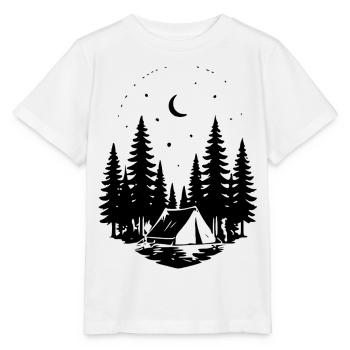 Camping sous les étoiles – nature et aventure en plein air - T-shirt bio MINI CREATOR Stanley/Stella Enfant - blanc - Devant - Maike (125cm)