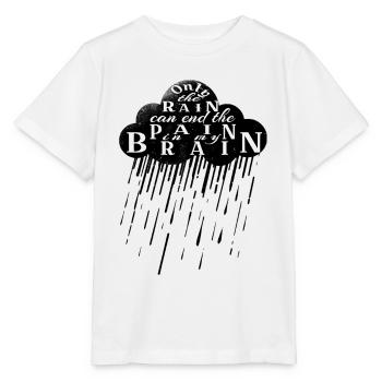 Silhouette de douleur dans mon cerveau - T-shirt bio MINI CREATOR Stanley/Stella Enfant - blanc - Devant - Maike (125cm)