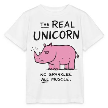 La vraie licorne - T-shirt bio MINI CREATOR Stanley/Stella Enfant - blanc - Devant - Maike (125cm)