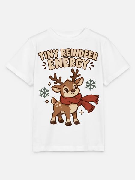Tiny Reindeer Energy - Stanley/Stella Kinder T-Shirt MINI CREATOR - Weiß