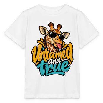 Giraffe - Stanley/Stella Kinder T-Shirt MINI CREATOR  - Weiß - Vorne - Maike (125cm)