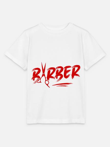 Barber Friseur Symbol - Stanley/Stella Kinder T-Shirt MINI CREATOR - Weiß