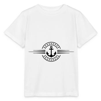 anker icon - Stanley/Stella Kinder T-Shirt MINI CREATOR  - Weiß - Vorne - Maike (125cm)