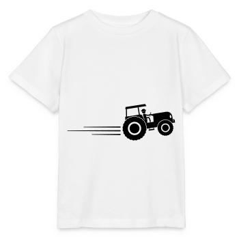 Tracteur Symbole Racer Trekker Bauer - T-shirt bio MINI CREATOR Stanley/Stella Enfant - blanc - Devant - Maike (125cm)