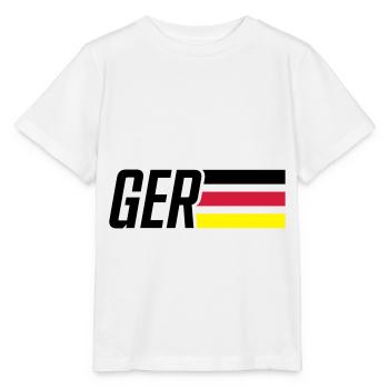 allemagne drapeau allemagne équipe - T-shirt bio MINI CREATOR Stanley/Stella Enfant - blanc - Devant - Maike (125cm)
