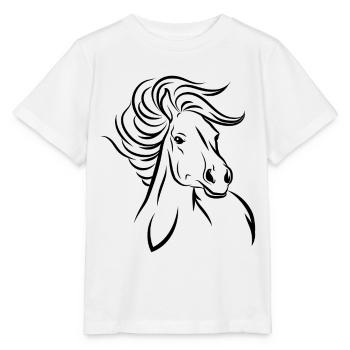 Horse horse - Stanley/Stella MINI CREATOR Kids’ T-Shirt - white - Front - Maike (125cm)