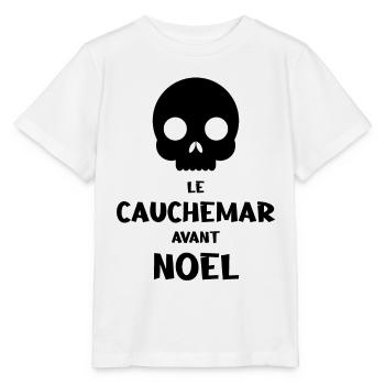 Le cauchemar avant le Noël - T-shirt bio MINI CREATOR Stanley/Stella Enfant - blanc - Devant - Maike (125cm)