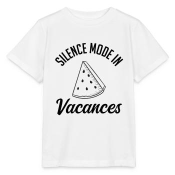 silence mode in vacancy. - Stanley/Stella MINI CREATOR Kids’ T-Shirt - white - Front - Maike (125cm)