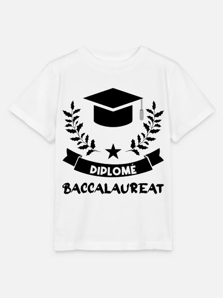 Diplôme de baccalauréat - T-shirt bio MINI CREATOR Stanley/Stella Enfant - blanc
