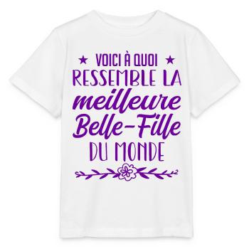 belle-fille du monde - T-shirt bio MINI CREATOR Stanley/Stella Enfant - blanc - Devant - Maike (125cm)