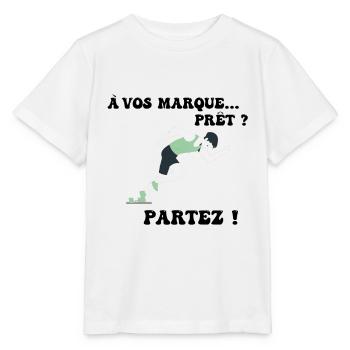 À vos marques.. Prêts? Partez! - T-shirt bio MINI CREATOR Stanley/Stella Enfant - blanc - Devant - Maike (125cm)