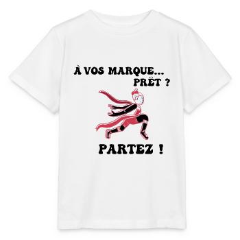 À vos marques.. Prêts? Partez! - T-shirt bio MINI CREATOR Stanley/Stella Enfant - blanc - Devant - Maike (125cm)