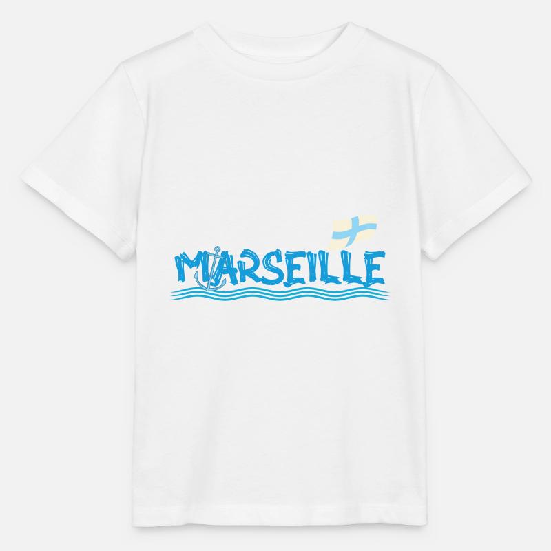 Marseille - T-shirt bio MINI CREATOR Stanley/Stella Enfant - blanc