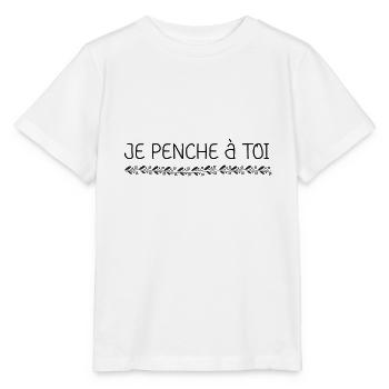 Je pense à toi - T-shirt bio MINI CREATOR Stanley/Stella Enfant - blanc - Devant - Maike (125cm)