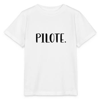 Pilote d'Avion - T-shirt bio MINI CREATOR Stanley/Stella Enfant - blanc - Devant - Maike (125cm)