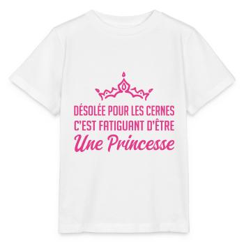 Désolée pour les cernes - T-shirt bio MINI CREATOR Stanley/Stella Enfant - blanc - Devant - Maike (125cm)