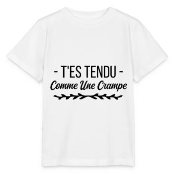 T es tendu comme une crampe - T-shirt bio MINI CREATOR Stanley/Stella Enfant - blanc - Devant - Maike (125cm)