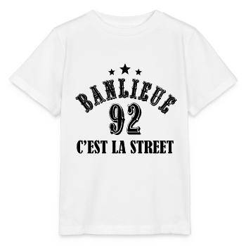 banlieue 92 c'est la street - T-shirt bio MINI CREATOR Stanley/Stella Enfant - blanc - Devant - Maike (125cm)