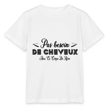 Pas besoin de cheveux avec ce corps de rêve - T-shirt bio MINI CREATOR Stanley/Stella Enfant - blanc - Devant - Maike (125cm)