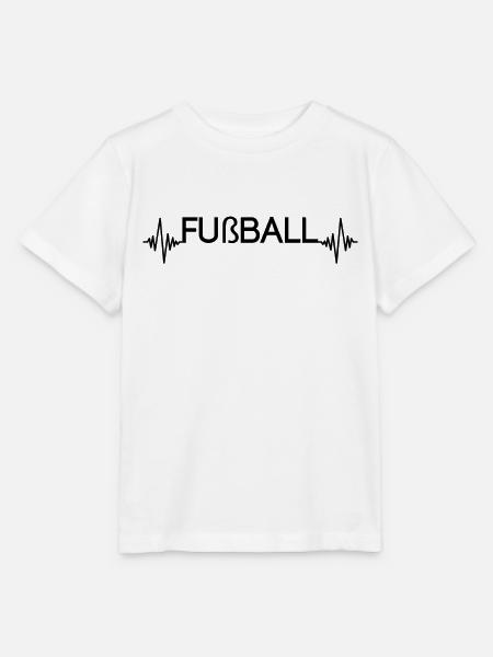 Fußball Herzschlag - Stanley/Stella Kinder T-Shirt MINI CREATOR  - Weiß