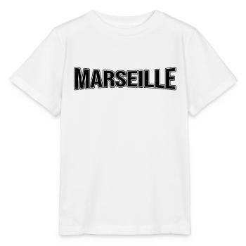 Marseille - T-shirt bio MINI CREATOR Stanley/Stella Enfant - blanc - Devant - Maike (125cm)