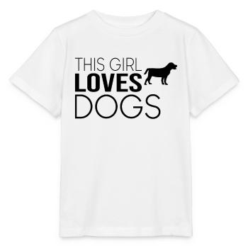 Dicton de chien de fille - T-shirt bio MINI CREATOR Stanley/Stella Enfant - blanc - Devant - Maike (125cm)