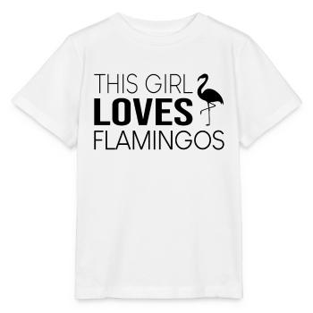 Mädchen Flamingo Spruch - Stanley/Stella Kinder T-Shirt MINI CREATOR  - Weiß - Vorne - Maike (125cm)