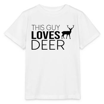 Junge Hirsch Spruch - Stanley/Stella Kinder T-Shirt MINI CREATOR  - Weiß - Vorne - Maike (125cm)
