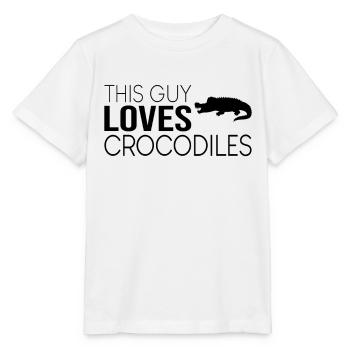 Type Crocodile Dicton - T-shirt bio MINI CREATOR Stanley/Stella Enfant - blanc - Devant - Maike (125cm)