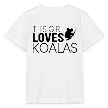Girl Koala Saying - Stanley/Stella MINI CREATOR Kids’ T-Shirt - white - Front - Maike (125cm)
