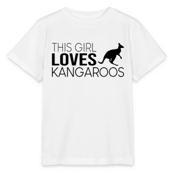 Girl Kangaroo Saying - Stanley/Stella MINI CREATOR Kids’ T-Shirt - white - Front - Maike (125cm)