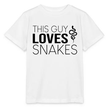 Type Serpent Disant - T-shirt bio MINI CREATOR Stanley/Stella Enfant - blanc - Devant - Maike (125cm)