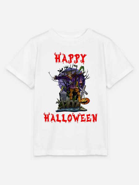 Halloween Halloween Halloween Halloween Halloween - Stanley/Stella T-shirt MINI CREATOR til børn - hvid