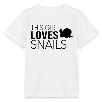 Mädchen Schnecke Spruch - Stanley/Stella Kinder T-Shirt MINI CREATOR  - Weiß - Vorne - Maike (125cm)