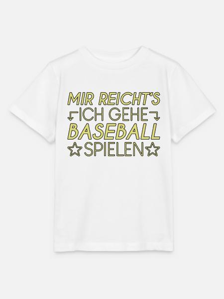 Baseball Spruch - Stanley/Stella Kinder T-Shirt MINI CREATOR  - Weiß