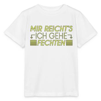 Fechten Spruch - Stanley/Stella Kinder T-Shirt MINI CREATOR  - Weiß - Vorne - Maike (125cm)