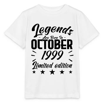 LEGENDS WERDEN IM NOVEMBER 1999 JUBILÄUMSGESCHENK GEBOREN. - Stanley/Stella Kinder T-Shirt MINI CREATOR  - Weiß - Vorne - Maike (125cm)