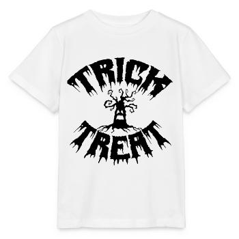 trick treat, Halloween. - T-shirt bio MINI CREATOR Stanley/Stella Enfant - blanc - Devant - Maike (125cm)