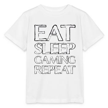 Eating Sleep Gambling - Stanley/Stella MINI CREATOR Kids’ T-Shirt - white - Front - Maike (125cm)