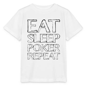 Eating Sleep Poker - Stanley/Stella MINI CREATOR Kids’ T-Shirt - white - Front - Maike (125cm)