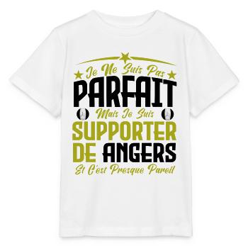 je ne suis pas parfait, supporteur de Angers . - T-shirt bio MINI CREATOR Stanley/Stella Enfant - blanc - Devant - Maike (125cm)