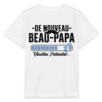 Nouveau Beau Papa Cadeau Père Cool - T-shirt bio MINI CREATOR Stanley/Stella Enfant - blanc - Devant - Maike (125cm)