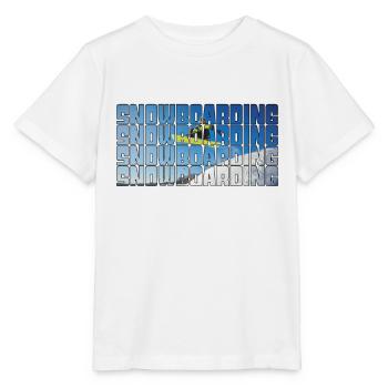 snowboarding - Stanley/Stella Kinder T-Shirt MINI CREATOR  - Weiß - Vorne - Maike (125cm)